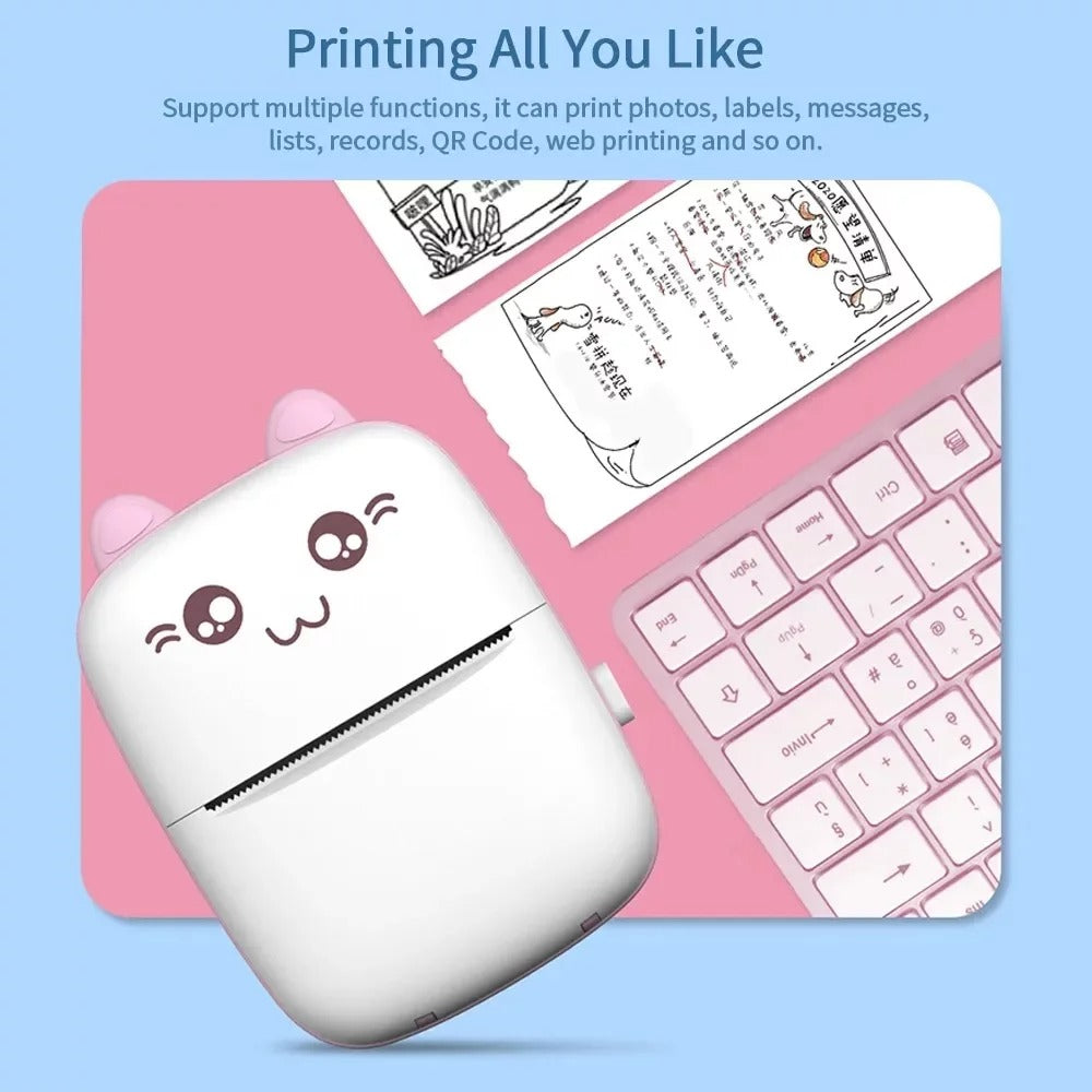 Mini Portable Pocket Thermal Printer | one paper roll and USB cable