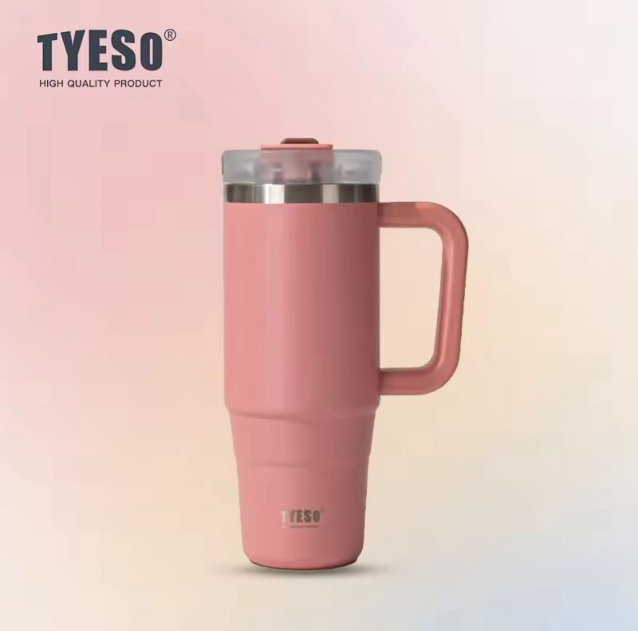 TYESO LARGE VACUUM INSULATED tumbler and COFFEE CUP 900ML