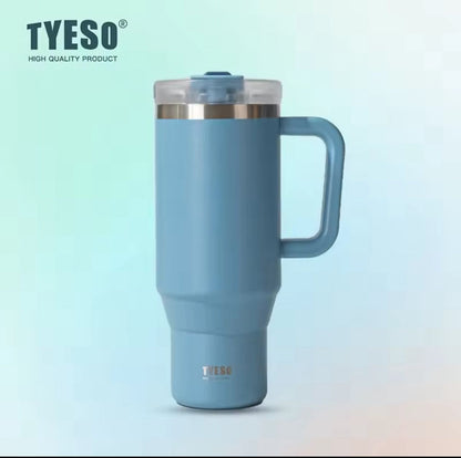 TYESO LARGE VACUUM INSULATED tumbler and COFFEE CUP 900ML