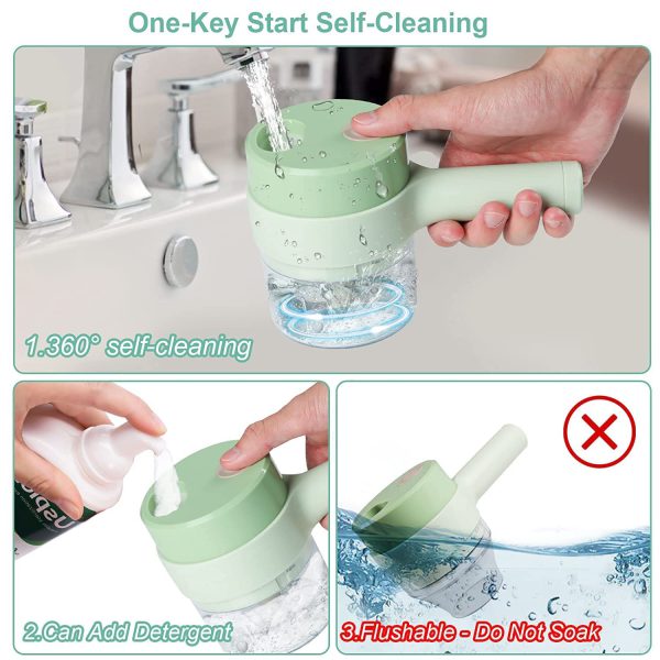 5 In 1 Handheld Hammer Electric Vegetable Cutter Set Mini
