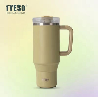 TYESO LARGE VACUUM INSULATED tumbler and COFFEE CUP 900ML