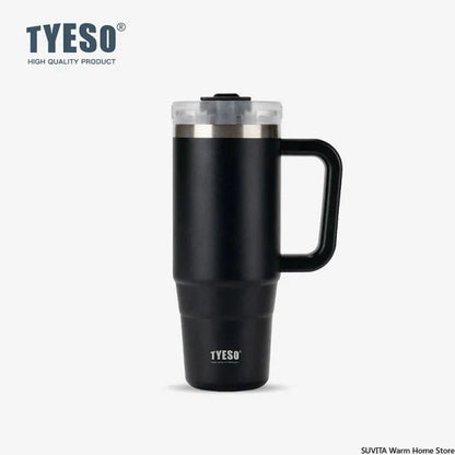 TYESO LARGE VACUUM INSULATED tumbler and COFFEE CUP 900ML