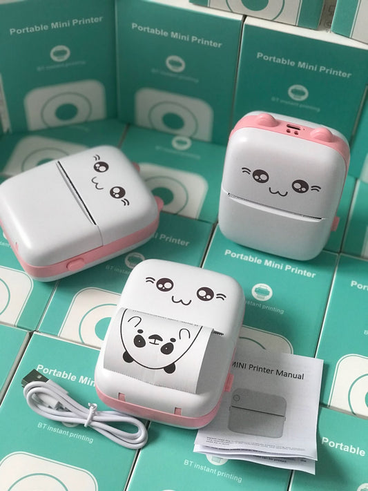 Mini Portable Pocket Thermal Printer | one paper roll and USB cable